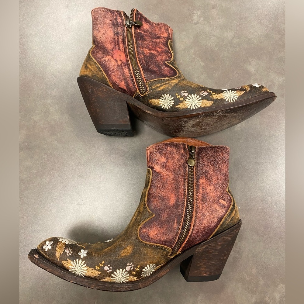 Dan Post Meadow Minstrel Cowgirl Boots Size 9.5 - Picture 4 of 14